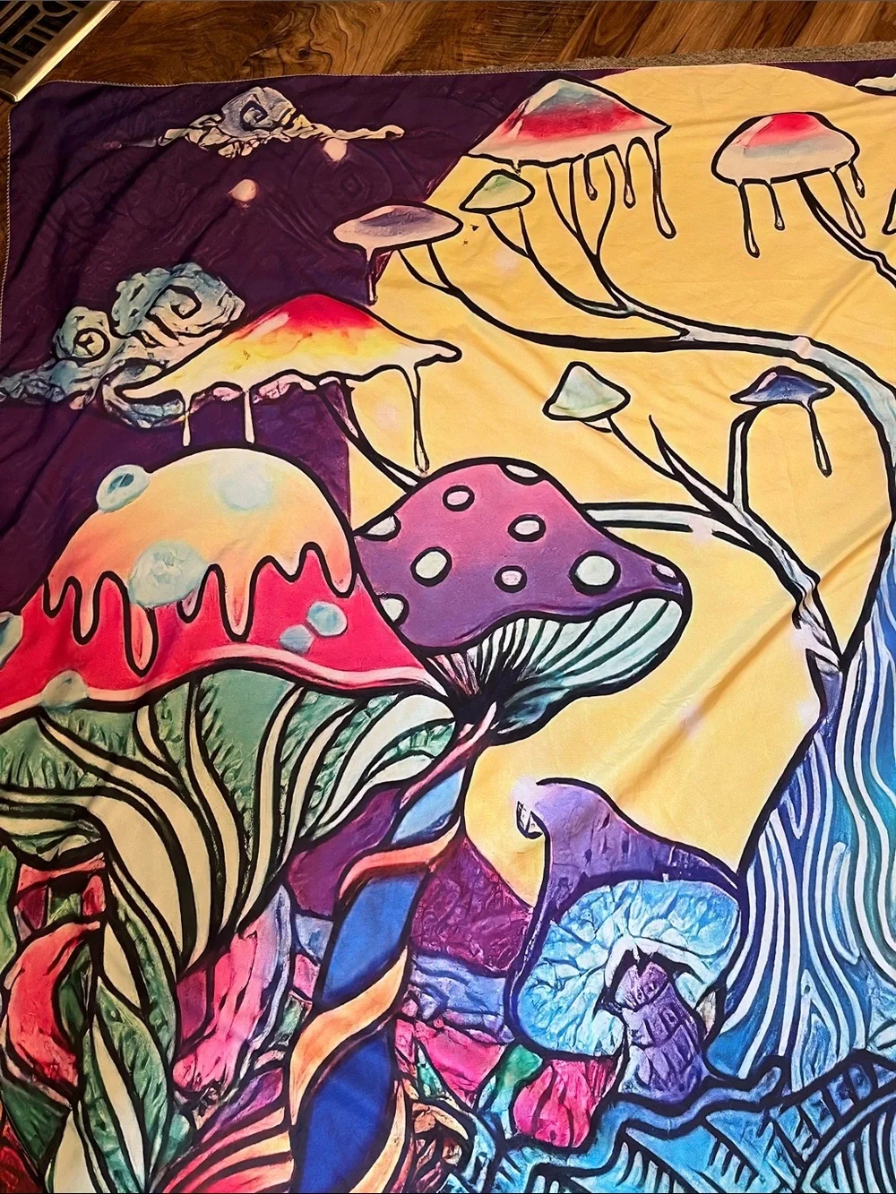Mushroom Tree Tapestry